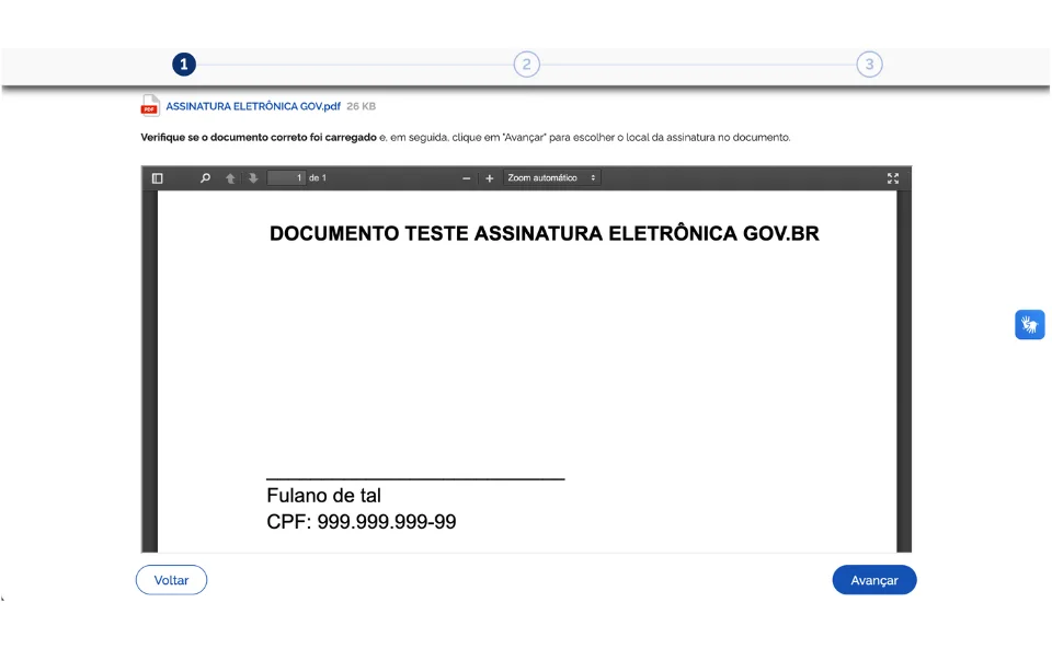 Assinatura Eletronica GOV BR gratis passo a passo - 07