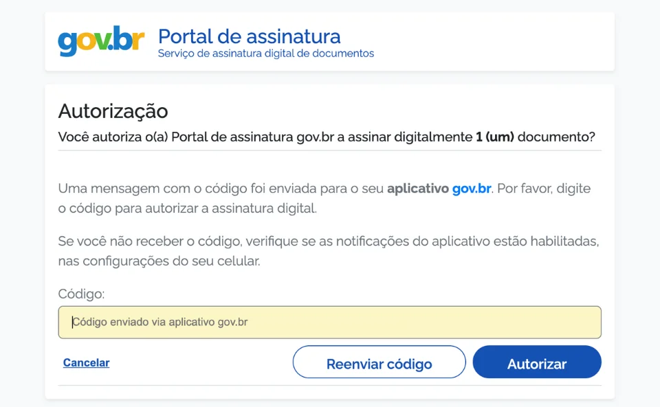 Assinatura Eletronica GOV BR gratis passo a passo - 10