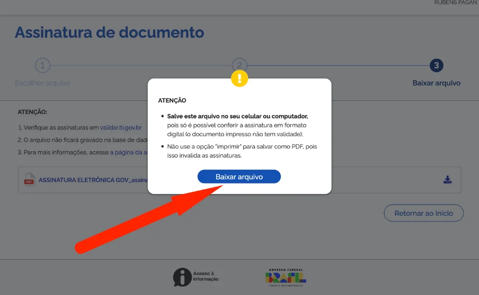 Assinatura Eletronica GOV BR gratis passo a passo - 14